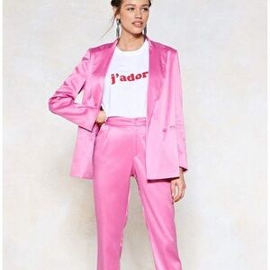 Nasty Gal Pink Blazer Size 4